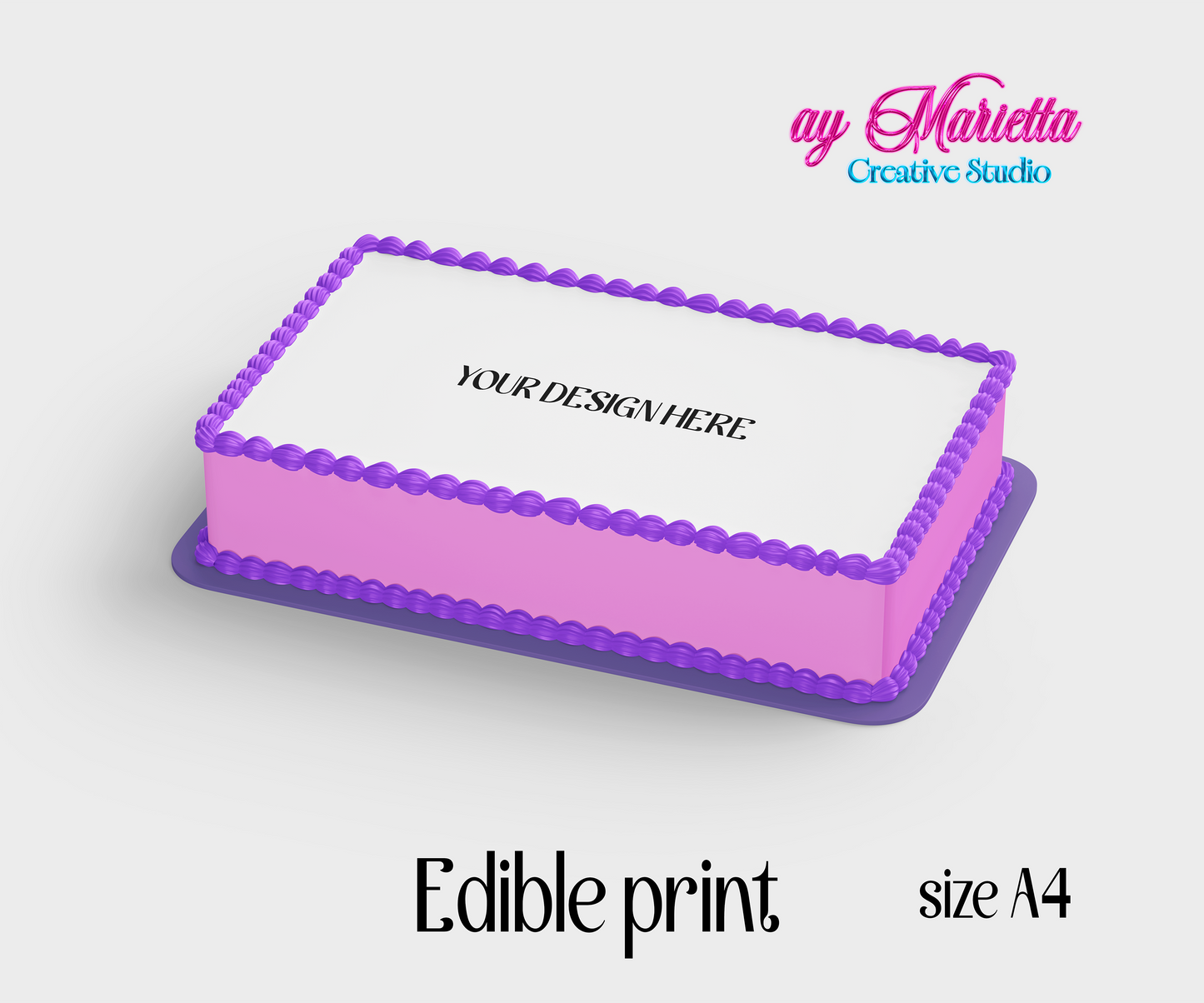 Custom Edible Image Printing Service – Sugar Sheet ✨🎂